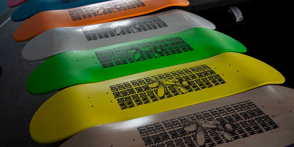 custom screen printed skateboard decks